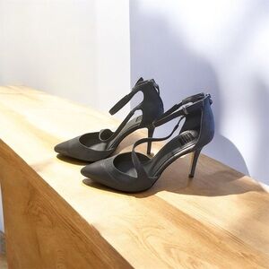 WHBM Quinn dusk leather and suede Women's heels